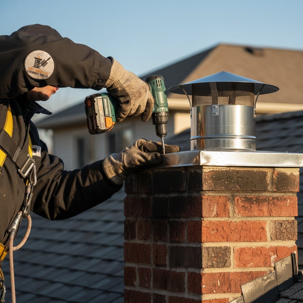 Chicago Chimney Cap Installation